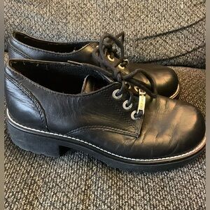 Harley-Davidson ladies leather lace up shoes 8 1/2